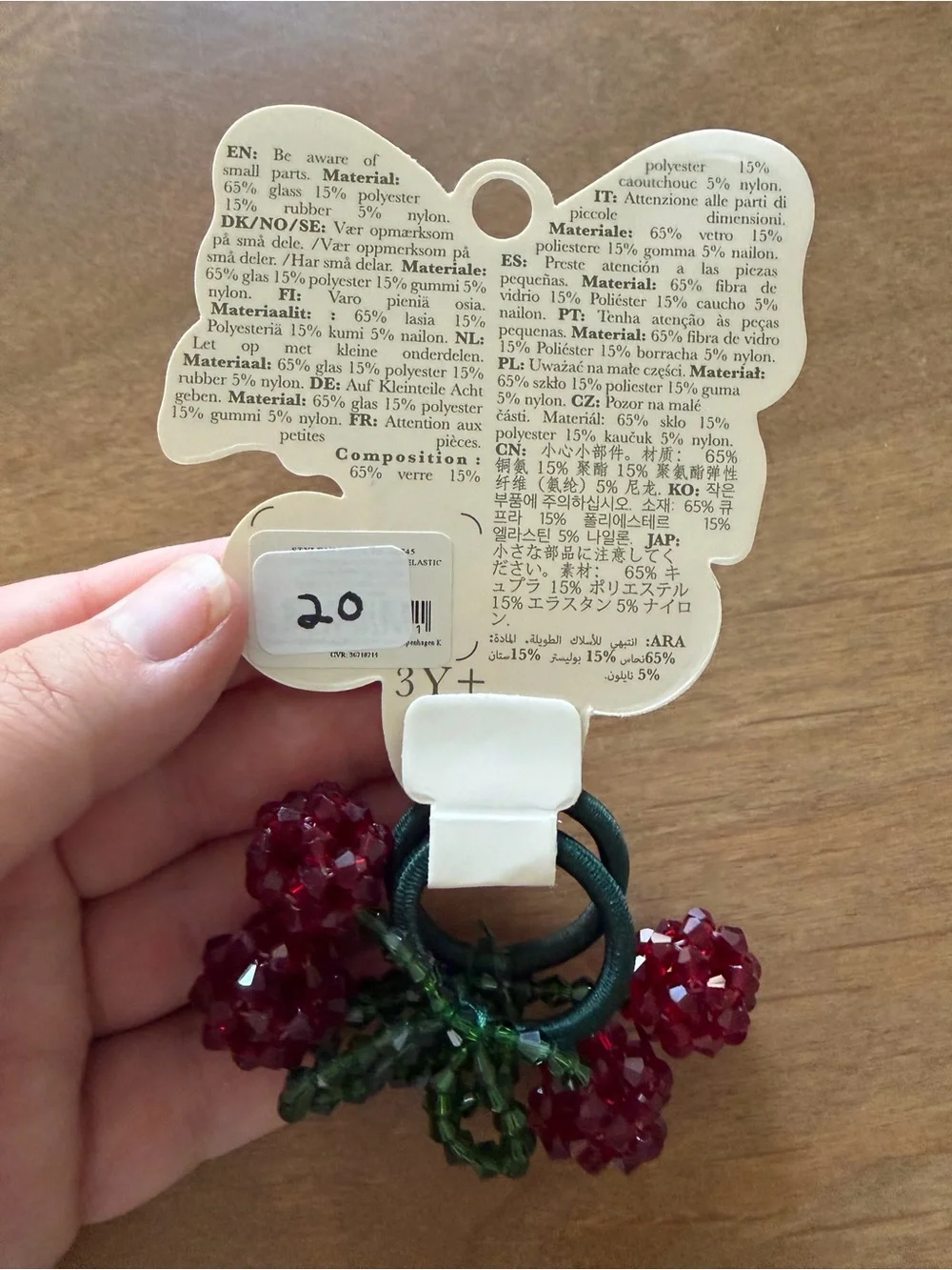 NIP Konges Slojd 2 PACK CHERRY HAIR ELASTIC Ties $20